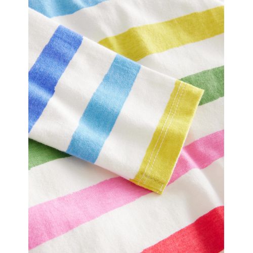 보덴 Boden Everyday Breton - Painterly Rainbow Stripe