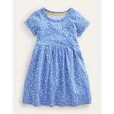 Boden Fun Jersey Dress - Penzance Blue Orchard