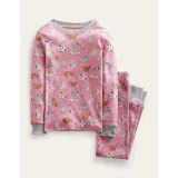 Boden Snug Long John Pyjamas - Formica Pink Cats
