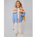 Boden Cosy Pack-away Padded Jacket - Provence Blue Stripe