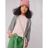Boden Lace Mix Jersey Top - Boto Pink