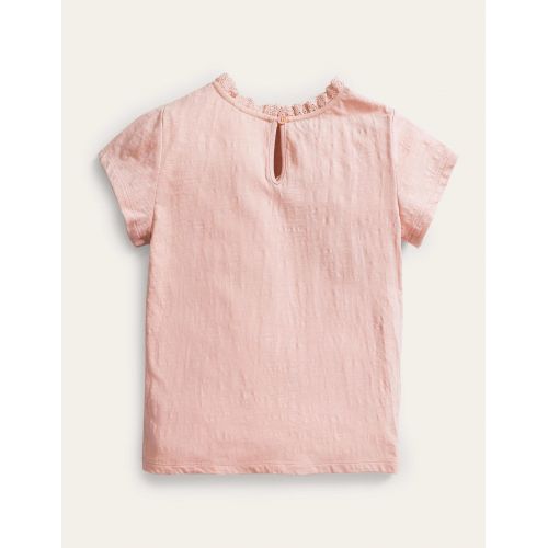 보덴 Boden Broderie Pocket T-shirt - Boto Pink