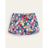 Boden Printed Towelling Shorts - Multi Rainbow Ditsy