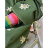 Boden Utility Dress - Safari Green Daisy Stamp