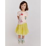 Boden Mini Tiered Tulle Skirt - Spring Day Yellow