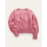 Boden Volume Sleeve Texture Sweater - Almond Blossom