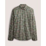 Boden Cutaway Collar Twill Shirt - Broad Bean Paisley Floral