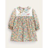 Boden Embroidered Collared Dress - Vanilla Pod Floral