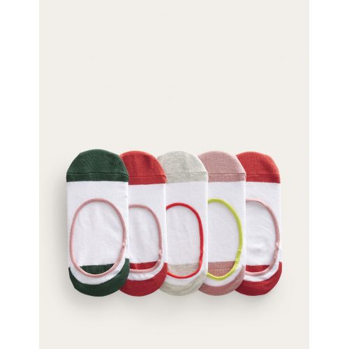 보덴 Boden Five Pack Secret Socks - Pastel, Colourblock