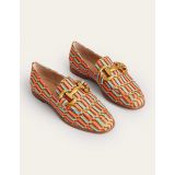 Boden Snaffle Jacquard Loafers - Geo Woven Textile