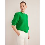 Boden Ribbed Fluffy Tee - Green Bee