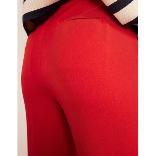 보덴 Boden Bi-Stretch Crop Flare Trousers - Pillarbox Red