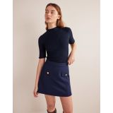 Boden Tailored A-line Mini Skirt - Navy