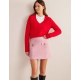 Boden Tailored A-line Mini Skirt - Cameo Pink