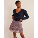 Boden Ruffle Mini Skirt - Multi, Petal Toile