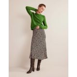 Boden Bias-cut Printed Midi Skirt - Multi, Eden Bloom