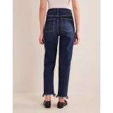 Boden High Rise Classic Slim Jeans - Dark Vintage Yellow Tint