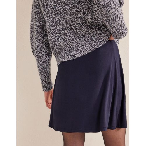 보덴 Boden Jersey Wrap Mini Skirt - Navy