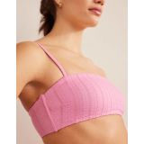 Boden Skinny Strap Bikini Top - Candy Floss Pink Texture