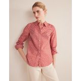 Boden New Classic Cotton Shirt - Faded Rose, Diamond Pop