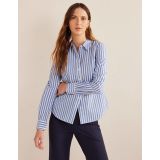 Boden New Classic Cotton Shirt - Grape Hyacinth Stripe