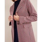 Boden Tailored Check Maxi Coat - Red, Navy, Camel Check