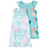 Carters Kid 2-Pack Tropical Nightgowns