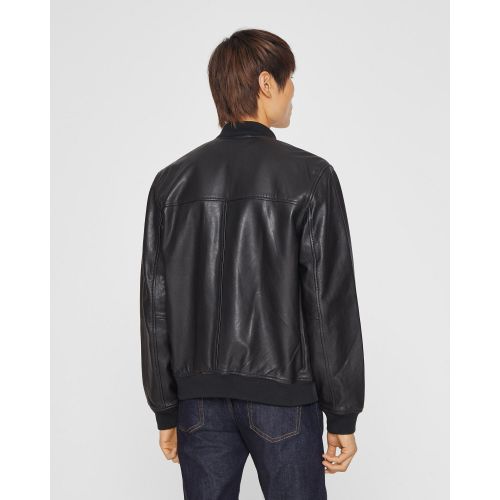 클럽모나코 Leather Bomber Jacket
