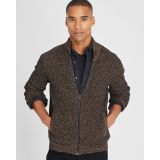 Textural Mouline Full Zip Sweater