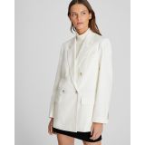 Lightweight Wool Relaxed Double Breasted Blazer