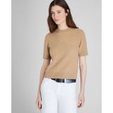 Short Sleeve Boiled Cashmere Tee