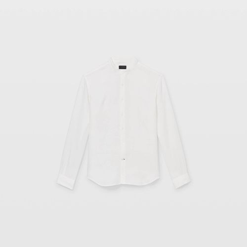 클럽모나코 Band Collar Linen Shirt