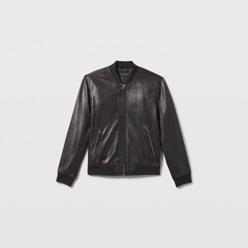클럽모나코 Leather Bomber Jacket