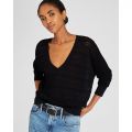 Sheer Relaxed Ottoman Sweater