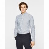 Long Sleeve Banker Stripe Poplin Shirt