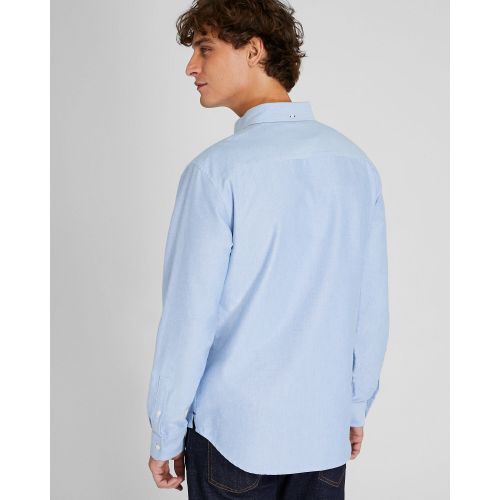 클럽모나코 Long Sleeve Solid Oxford Shirt