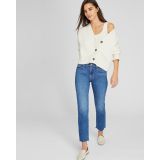 MOTHER Mid Rise Rider Ankle Fray Jeans