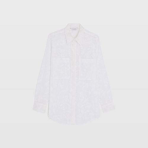 클럽모나코 Sheer Floral Button-Down Shirt
