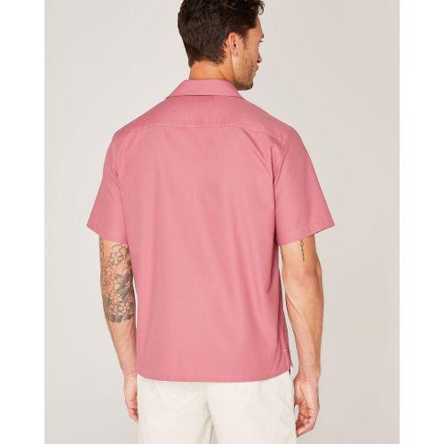 클럽모나코 Short Sleeve Camp Collar Oxford Shirt