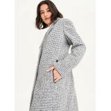 DKNY Plaid Wool Coat