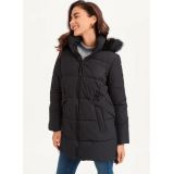 DKNY Double-Pocketed Faux-Fur Long Puffer Jacket