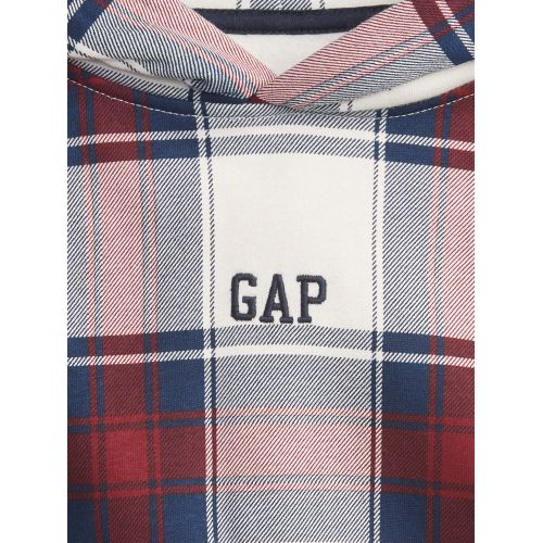 갭 Kids Gap Logo Plaid Hoodie