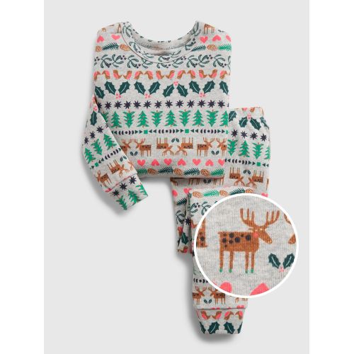 갭 babyGap Organic Cotton Holiday PJ Set