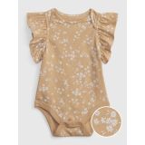 Baby 100% Organic Cotton Mix and Match Flutter Sleeve Bodysuit