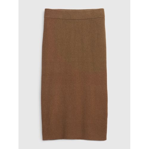 갭 CashSoft Rib Midi Sweater Skirt