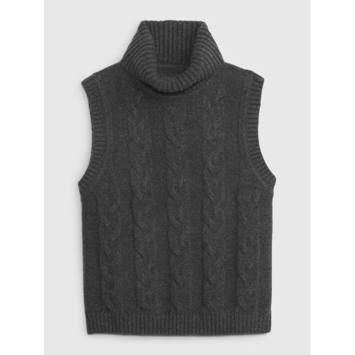 갭 CashSoft Cable-Knit Turtleneck Sweater Tank
