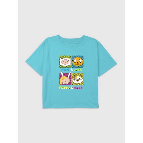 갭 Kids Adventure Time Graphic Boxy Crop Tee