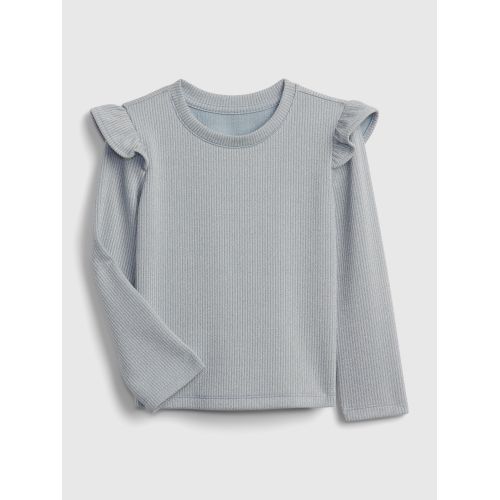 갭 Toddler Metallic Ruffle Rib T-Shirt