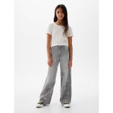 Kids Low Rise Stride Embroidered Wide-Leg Jeans
