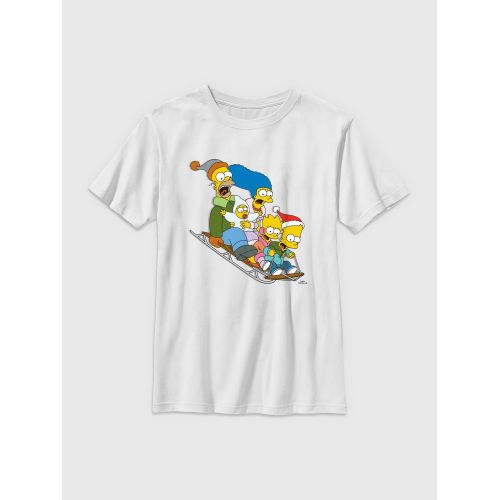 갭 Kids The Simpsons Sledding Graphic Tee